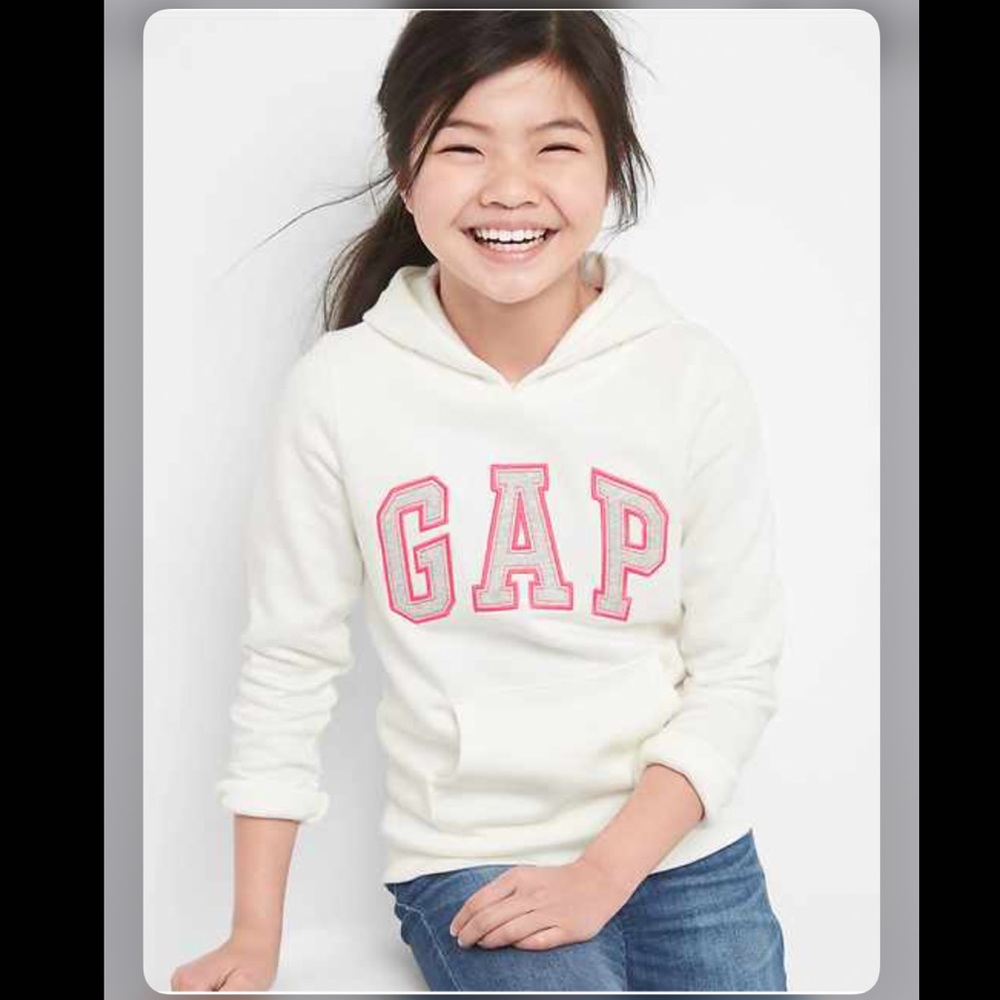 NWT Gap girls white hoodie still in bag